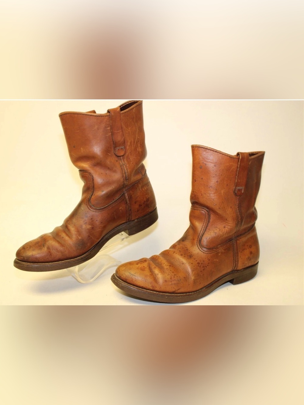 Red Wing Vintage Pecos Mens Size 11 D Brown Leather Short Western USA Made Boots